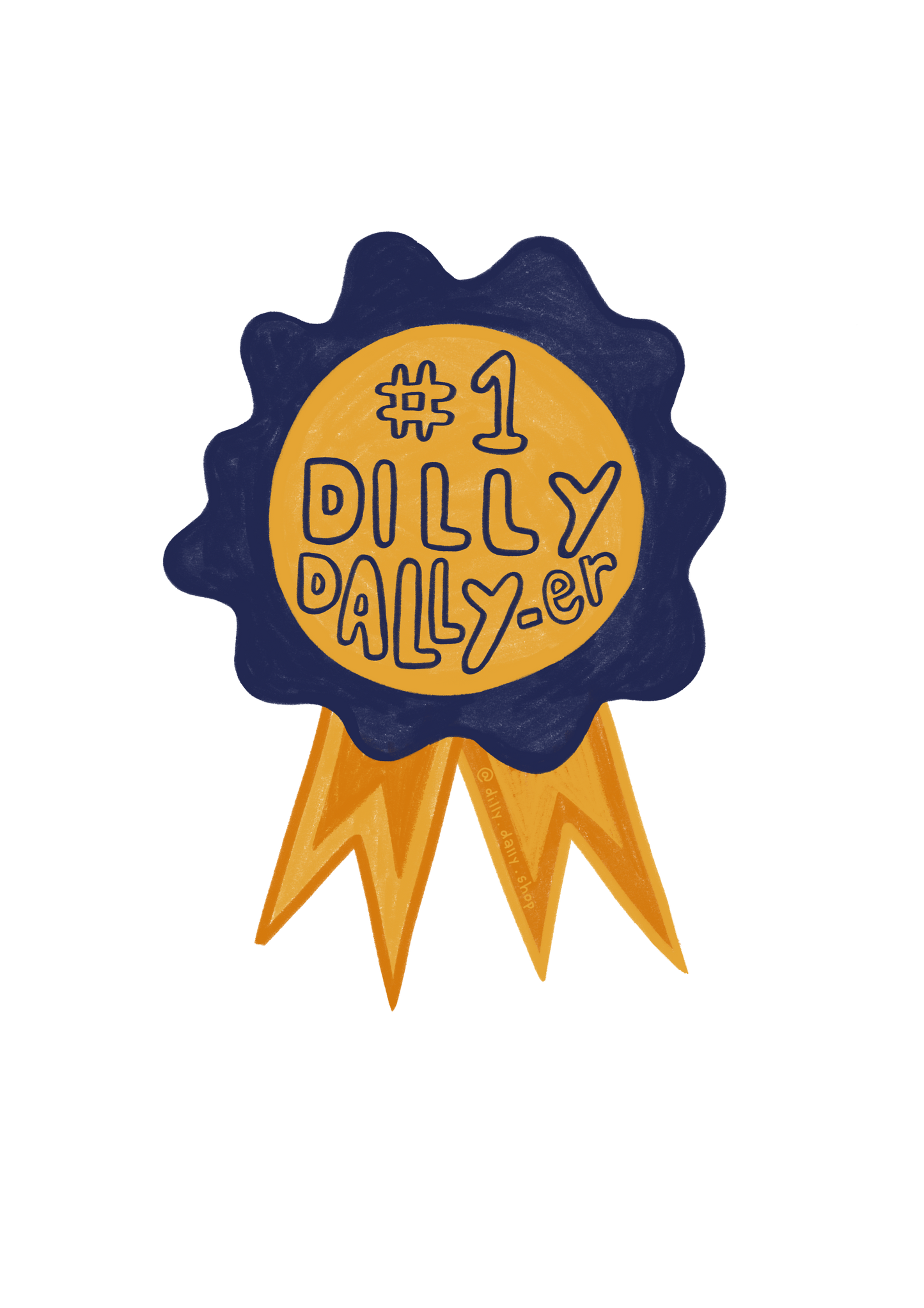 dilly dally sticker