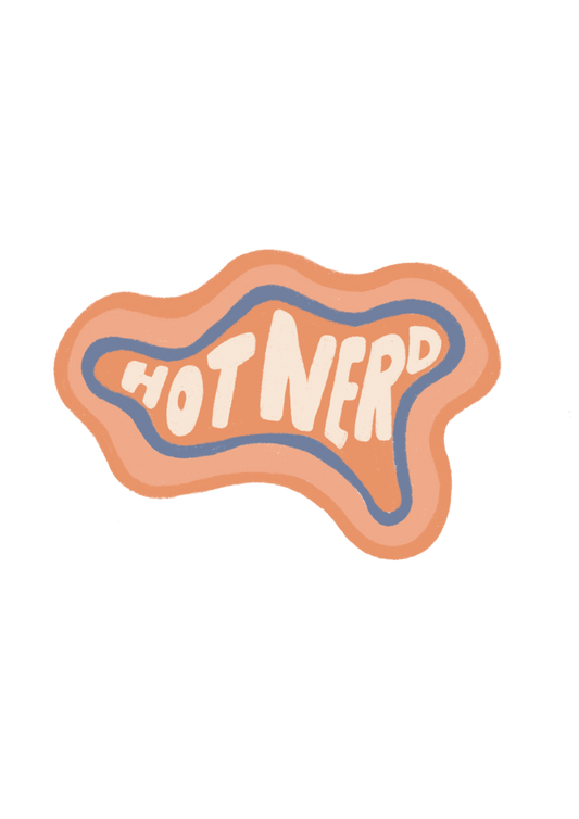 hot nerd sticker
